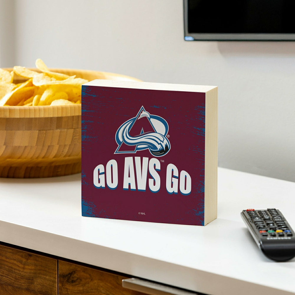 Colorado Avalanche Plock, Down Home Fans, 6x6, NHL, Home