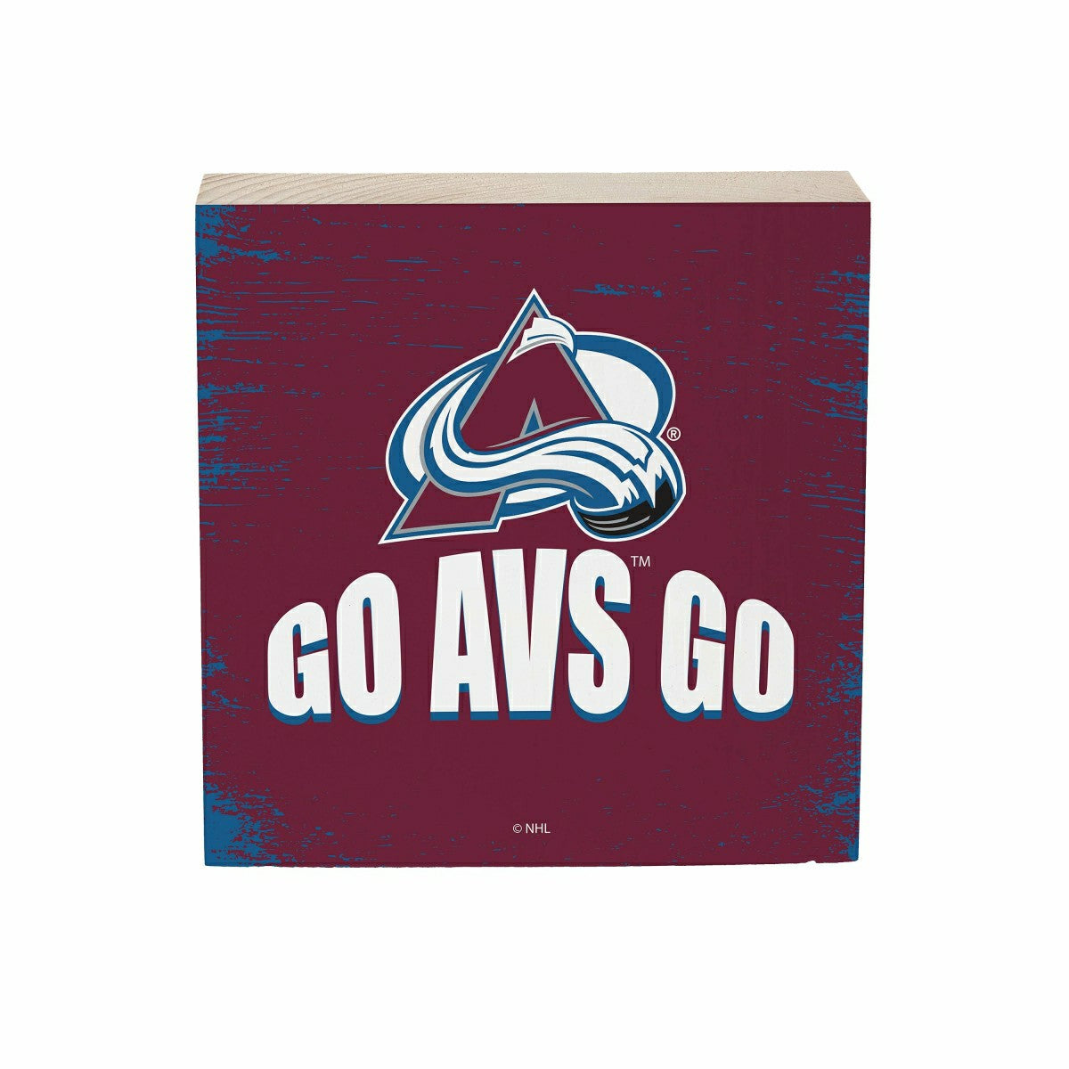 Colorado Avalanche Plock, Down Home Fans, 6x6, NHL, Home