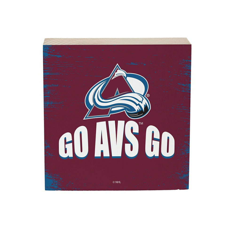 Colorado Avalanche Plock, Down Home Fans, 6x6, NHL, Home