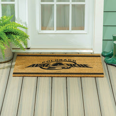 Colorado Avalanche Large One Color Coir Mat, 36"x24", NHL