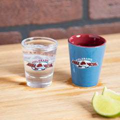 Colorado Avalanche 4-Piece Ceramic and Glass 2oz. Shot Glass Set, NHL, Home