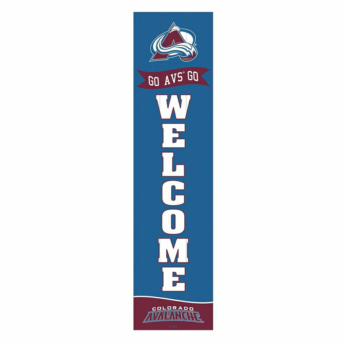Colorado Avalanche Large Single Sided Leaner, 46", NHL, Home