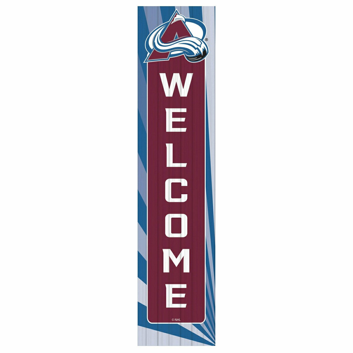 Colorado Avalanche Summer Seasonal Single Sided Large Leaner, 46", NHL, Home
