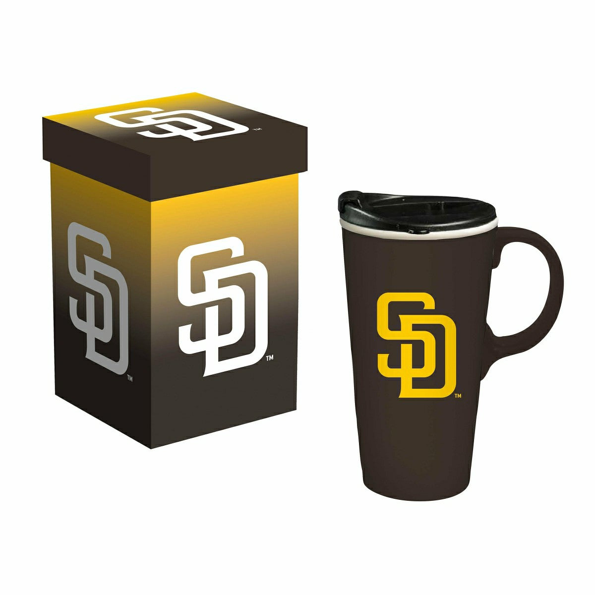 San Diego Boxed Travel Latte Cup, 17oz, Home, MLB