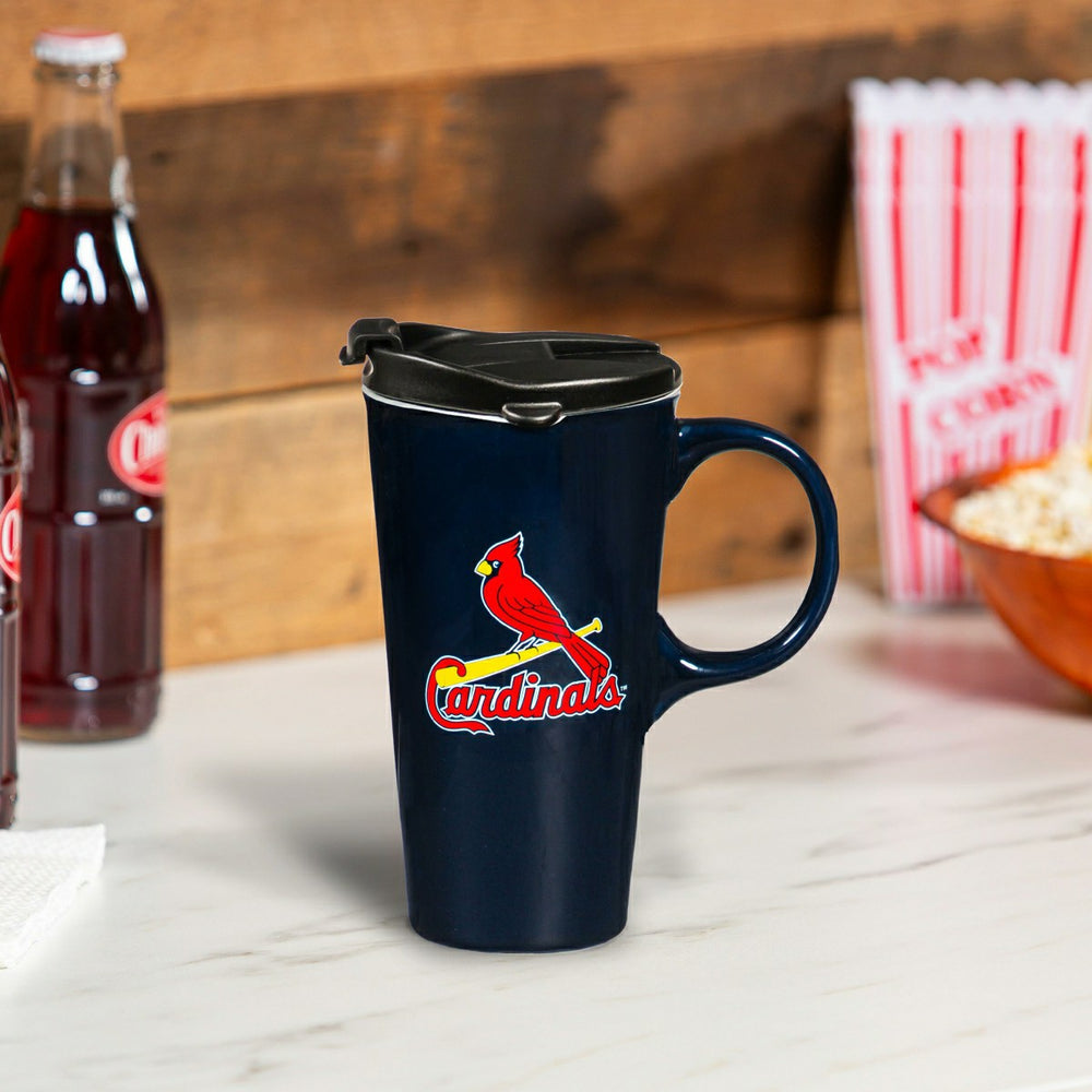 St Louis Boxed Travel Latte Cup, 17oz, Home, MLB