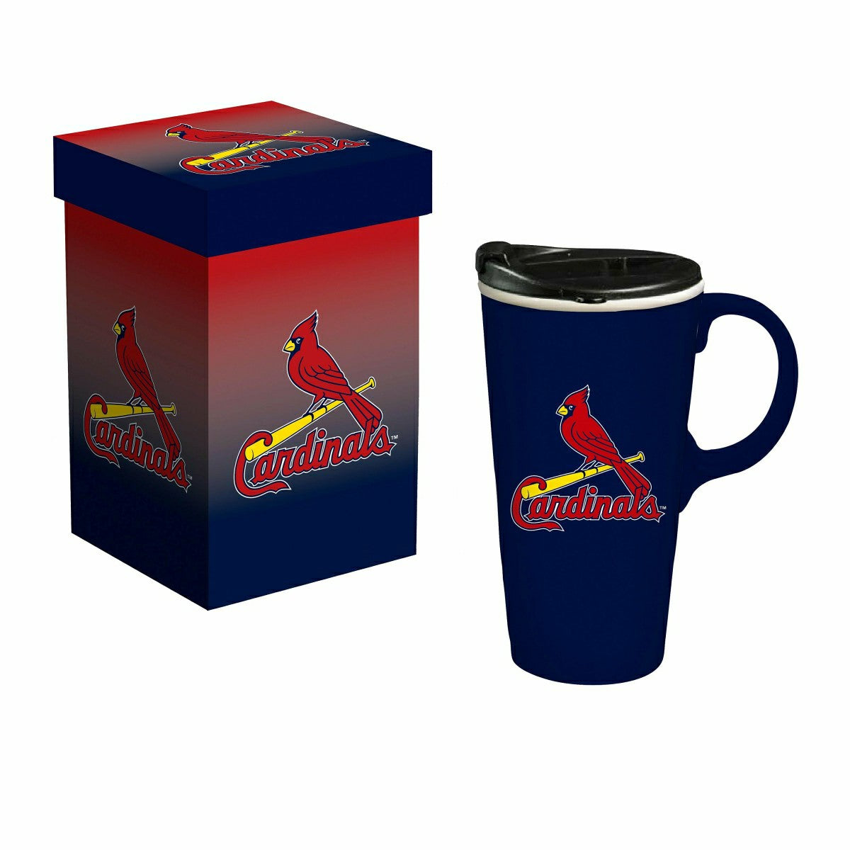 St Louis Boxed Travel Latte Cup, 17oz, Home, MLB