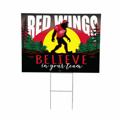 Detroit Red Wings Yard Sign, Bigfoot, NHL, Home