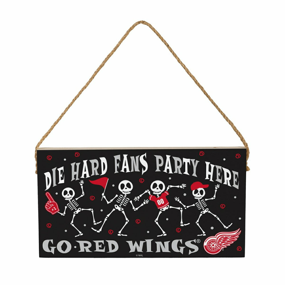 Detroit Red Wings Halloween Wood Wall Sign, 6x11, NHL, Home