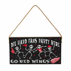 Detroit Red Wings Halloween Wood Wall Sign, 6x11, NHL, Home