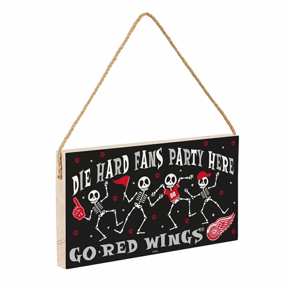 Detroit Red Wings Halloween Wood Wall Sign, 6x11, NHL, Home