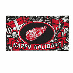 Detroit Red Wings Holiday PVC Mat, 28"x16", NHL