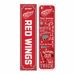 Detroit Red Wings 46" Double Sided Leaner, Winter Seasonal, NHL, Home