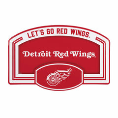 Detroit Red Wings USA Embossed Steel Wall Sign, 11" x 17", NHL, Home