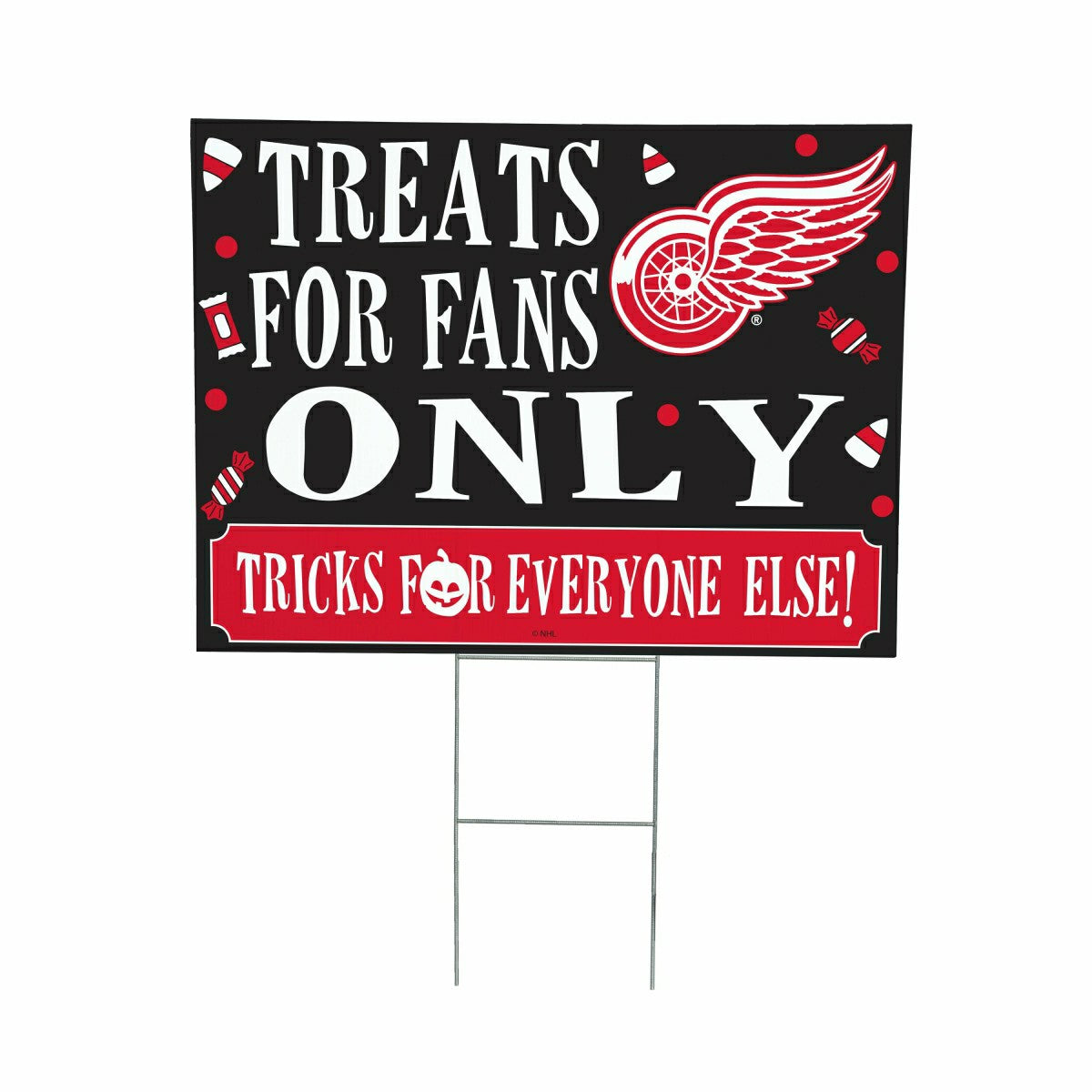 Detroit Red Wings Yard Sign, Halloween Treats for Fans, NHL, Home