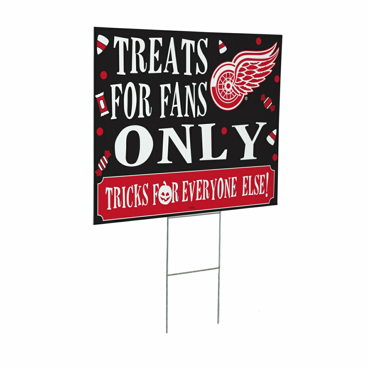 Detroit Red Wings Yard Sign, Halloween Treats for Fans, NHL, Home