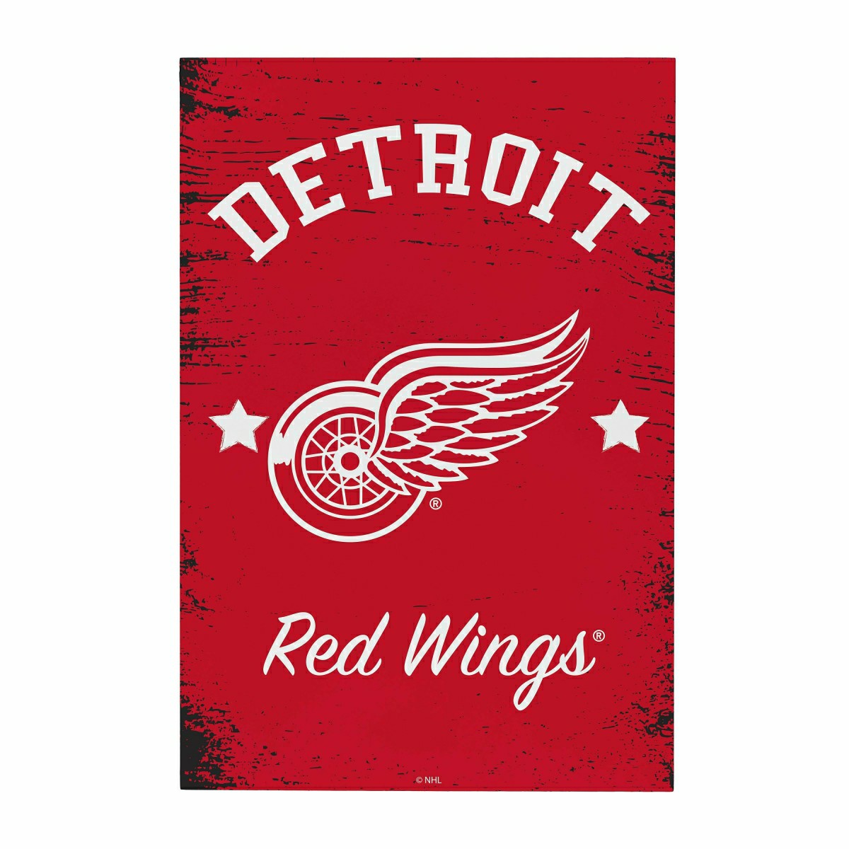 Detroit Red Wings Wood Wall Sign, 16x24, NHL, Home