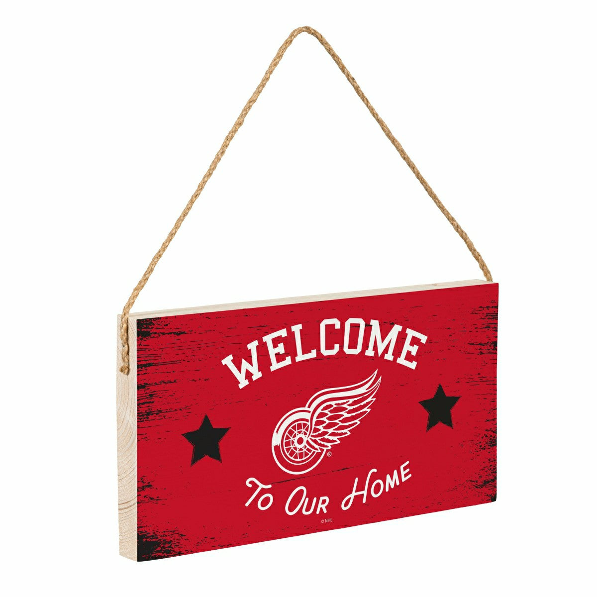 Detroit Red Wings Wood Wall Sign, 6x11, NHL, Home