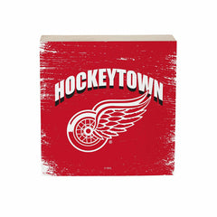 Detroit Red Wings Plock, Down Home Fans, 6x6, NHL, Home