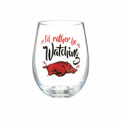 University of Arkansas, 17oz Boxed Stemless Glass, Home, Collegiate