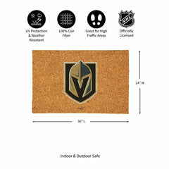 Las Vegas Golden Knights Large Full Color Coir Mat, 36"x24", NHL