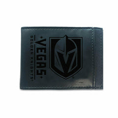 Front Pocket Wallet w/ RFID Blocking, Vegas Golden Knights, Black, NHL, Home