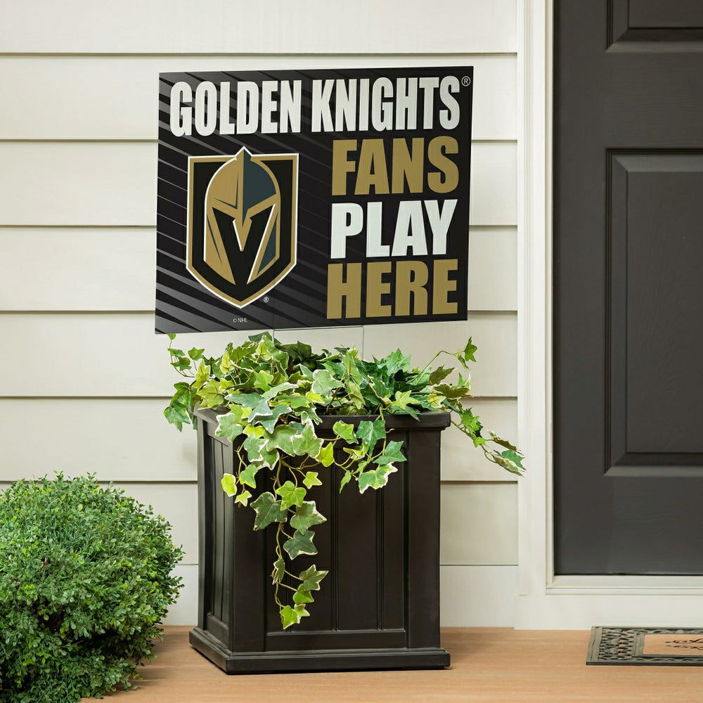 Las Vegas Golden Knights Coroplast Yard Sign "Fans Play Here", NHL, Home