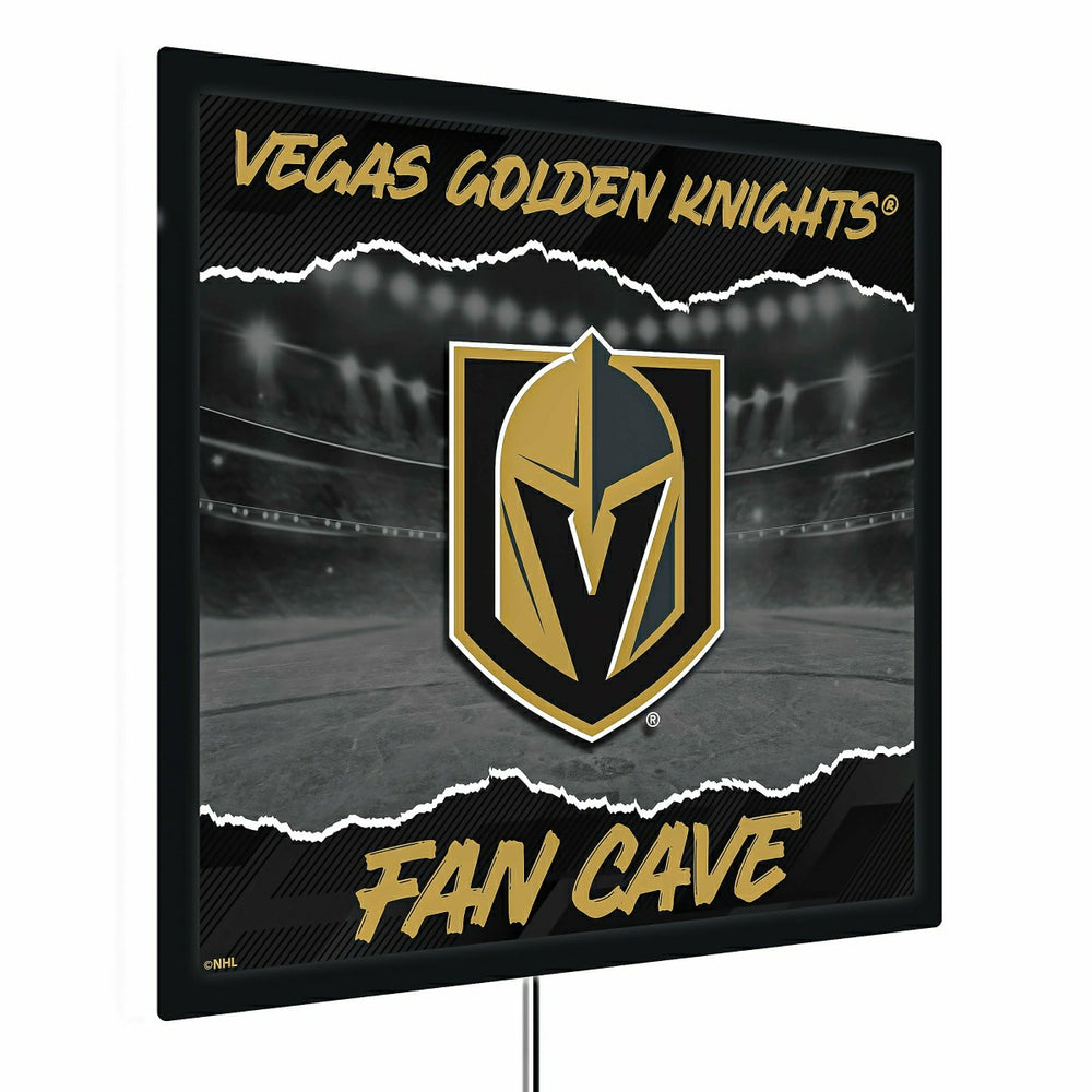 Vegas Golden Knights 23"H x 23"L LED Wall Decor, Edgelite, Square, NHL, Home