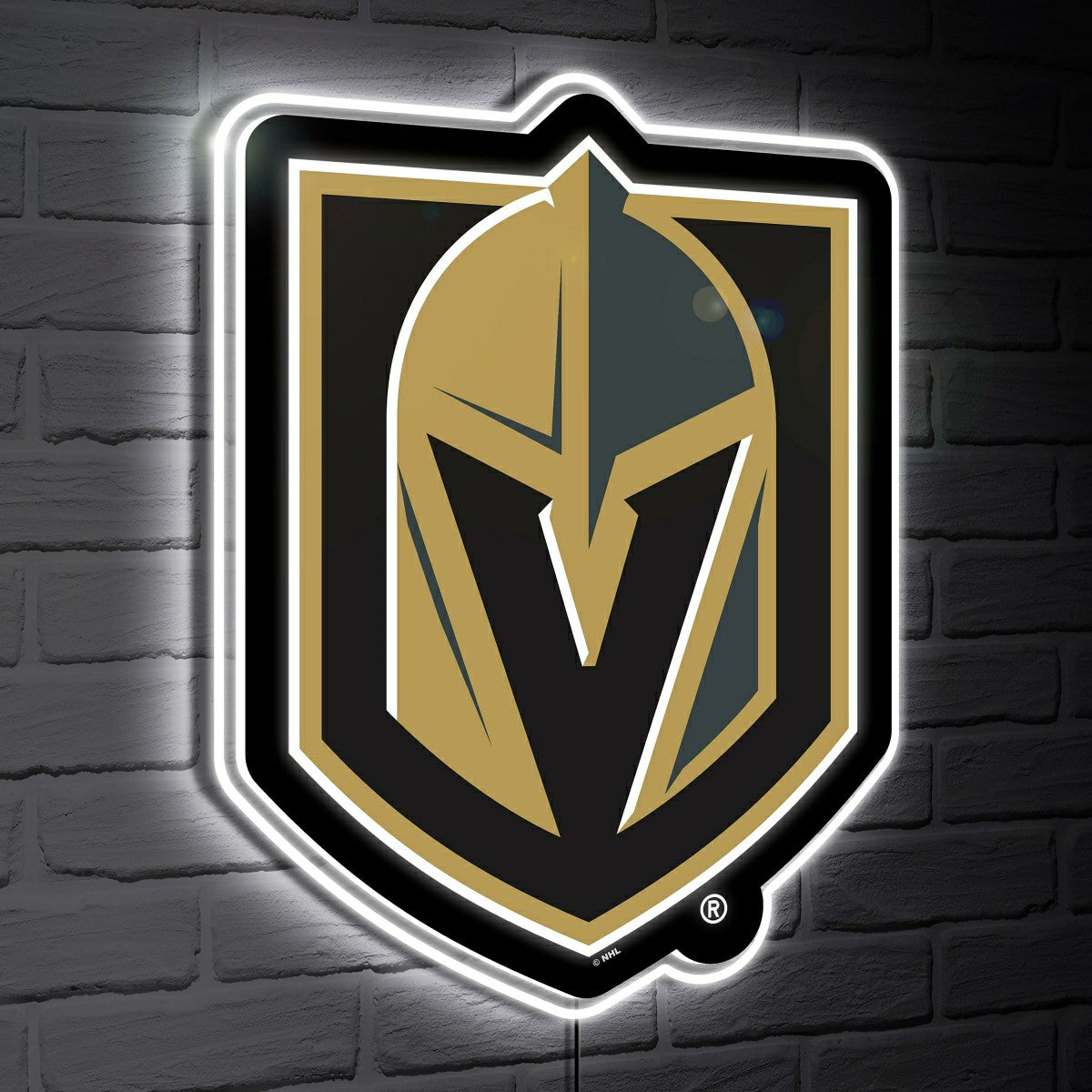 Vegas Golden Knights LED Wall Decor, Glazelite, Logo, NHL, Home
