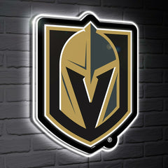 Vegas Golden Knights LED Wall Decor, Glazelite, Logo, NHL, Home