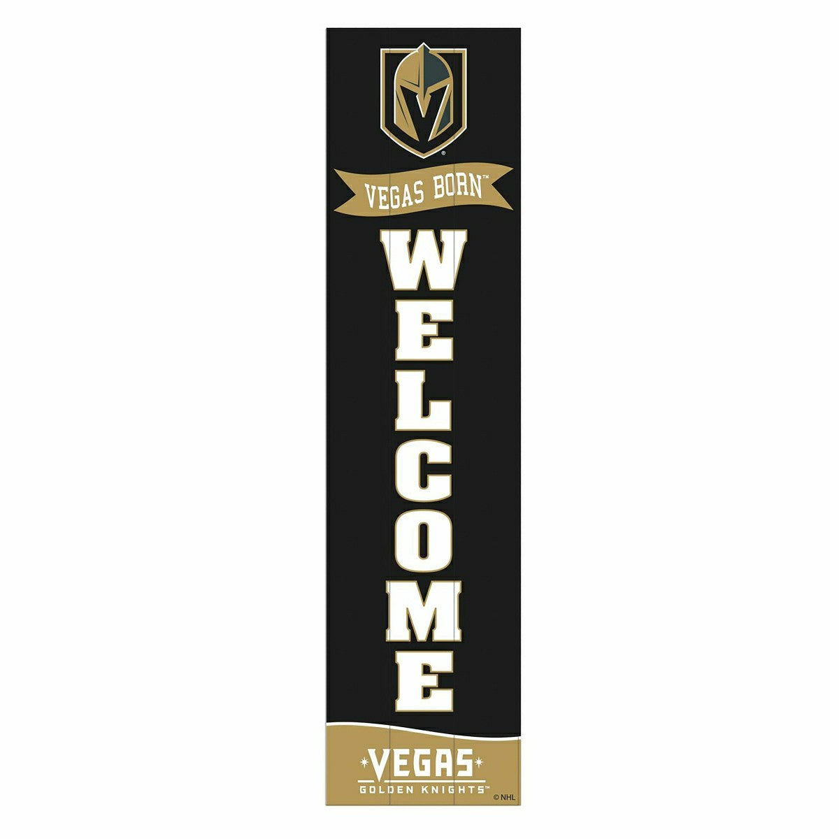 Vegas Golden Knights Large Single Sided Leaner, 46", NHL, Home