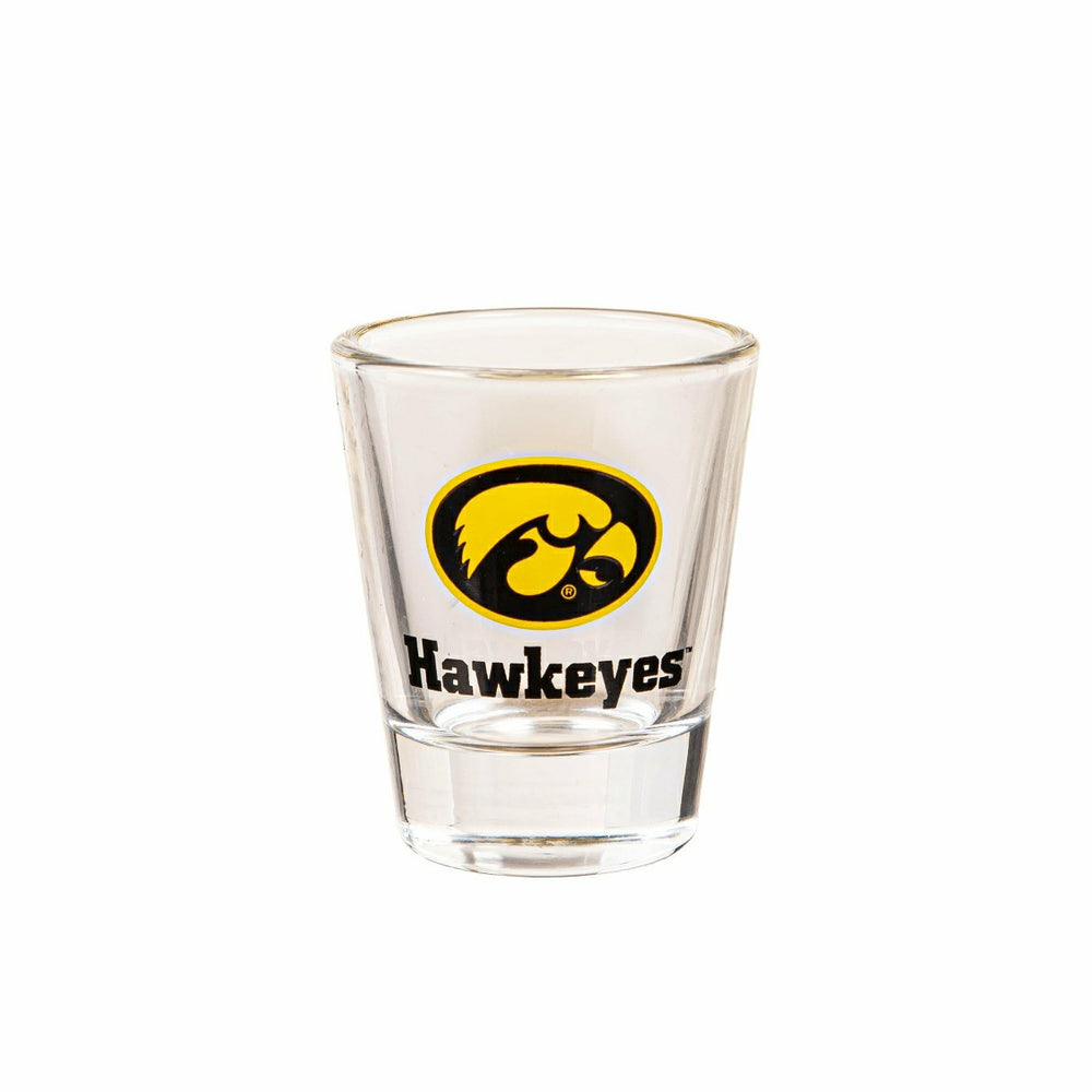 University of Iowa 4-Piece Ceramic and Glass 2oz. Shot Glass Set, Home, Collegiate