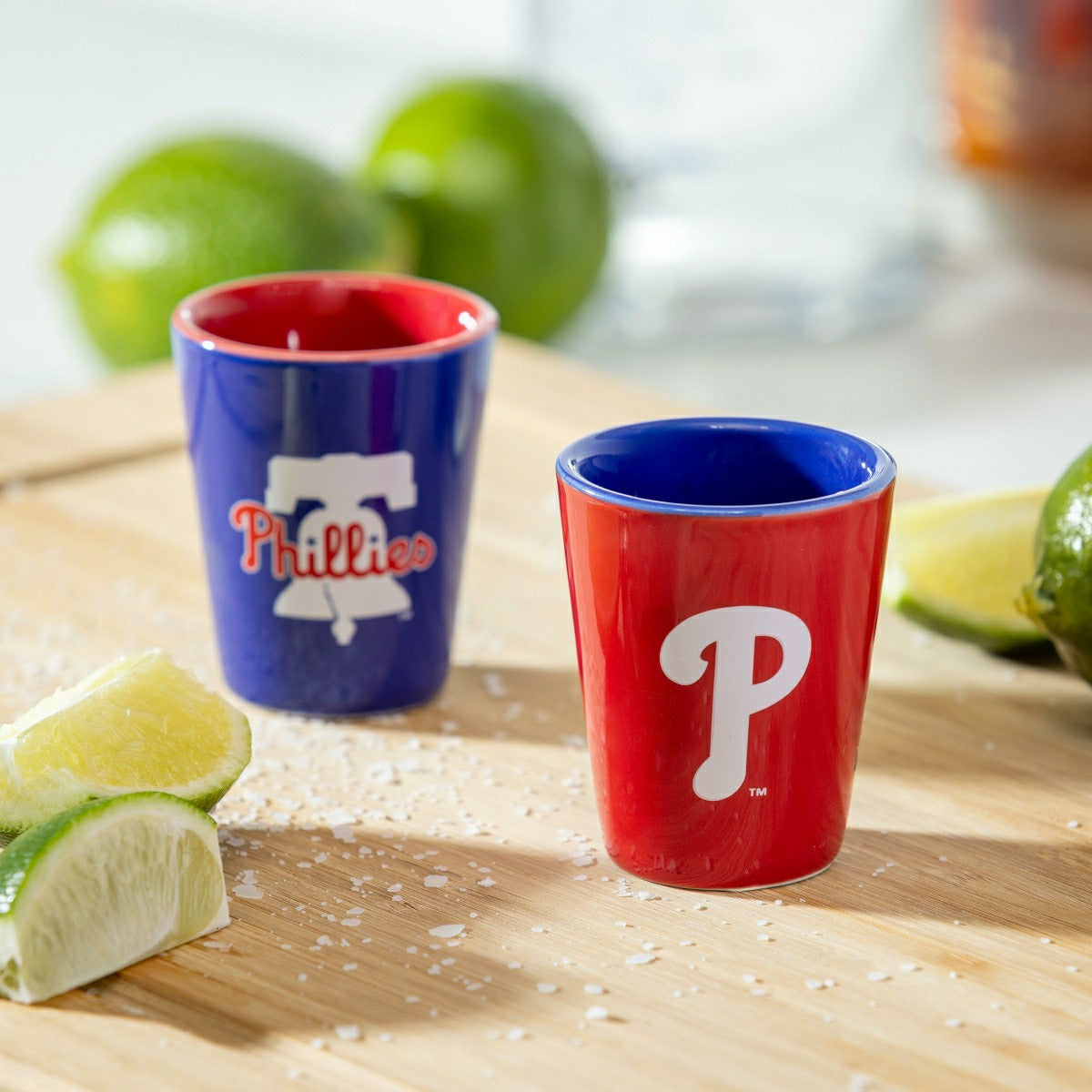 Philadelphia Phillies 4-Piece Ceramic 2oz. Shot Glass Set, Home, MLB