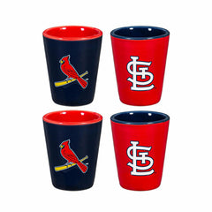 St Louis Cardinals 4-Piece Ceramic 2oz. Shot Glass Set, Home