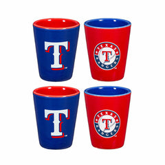 Texas Rangers 4-Piece Ceramic 2oz. Shot Glass Set, Home, MLB