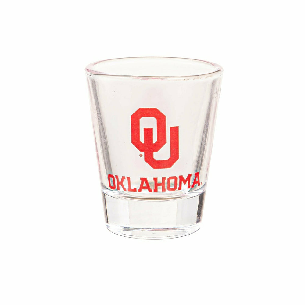 University of Oklahoma 4-Piece Ceramic and Glass 2oz. Shot Glass Set, Home, Collegiate