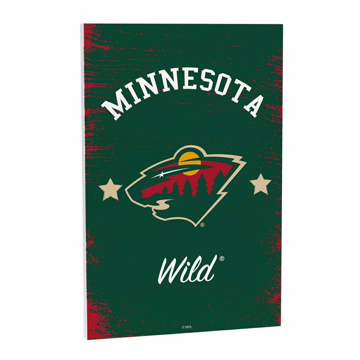 Minnesota Wild Wood Wall Sign, 16x24, NHL, Home
