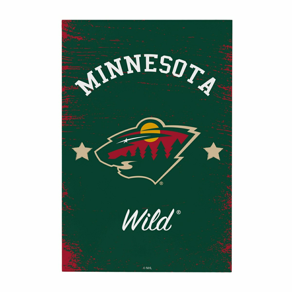Minnesota Wild Wood Wall Sign, 16x24, NHL, Home