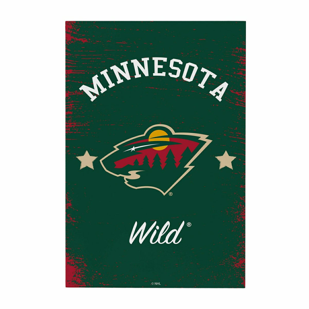 Minnesota Wild Wood Wall Sign, 16x24, NHL, Home