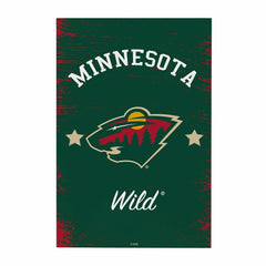 Minnesota Wild Wood Wall Sign, 16x24, NHL, Home