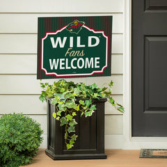 Minnesota Wild Coroplast Yard Sign, "Fans Welcome", NHL, Home