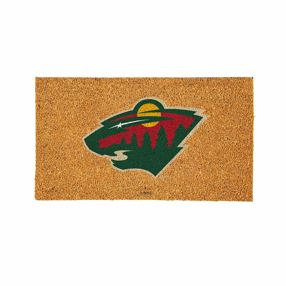 Coir Mat, 16"x28", Minnesota Wild, NHL