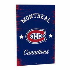 Montreal Canadiens Wood Wall Sign, 16x24, NHL, Home