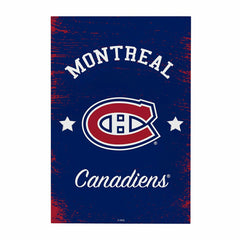 Montreal Canadiens Wood Wall Sign, 16x24, NHL, Home