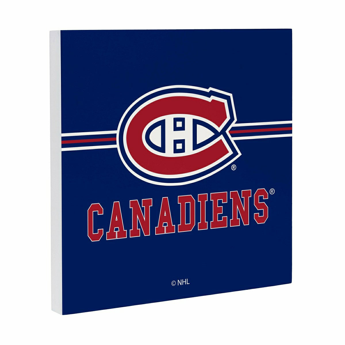 Montreal Canadiens Wood Wall Sign, 12x12, NHL, Home