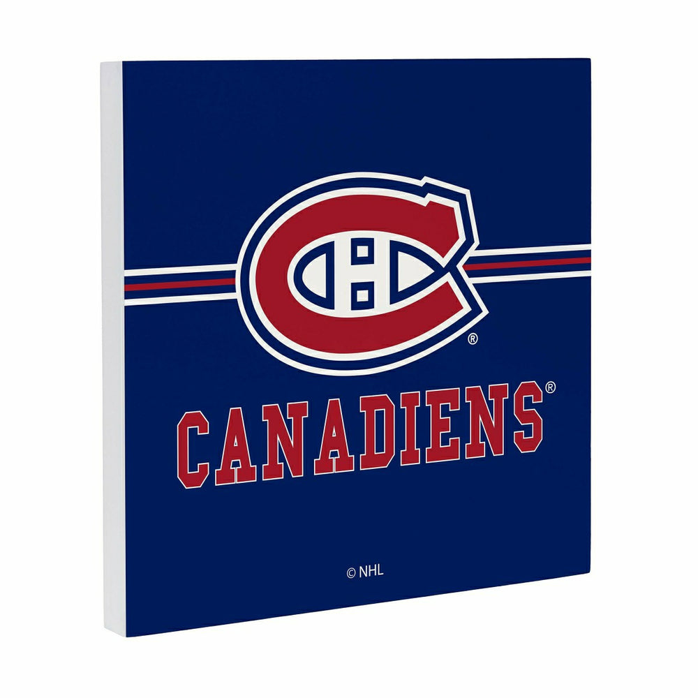 Montreal Canadiens Wood Wall Sign, 12x12, NHL, Home