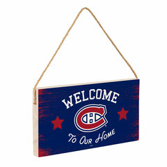 Montreal Canadiens Wood Wall Sign, 6x11, NHL, Home