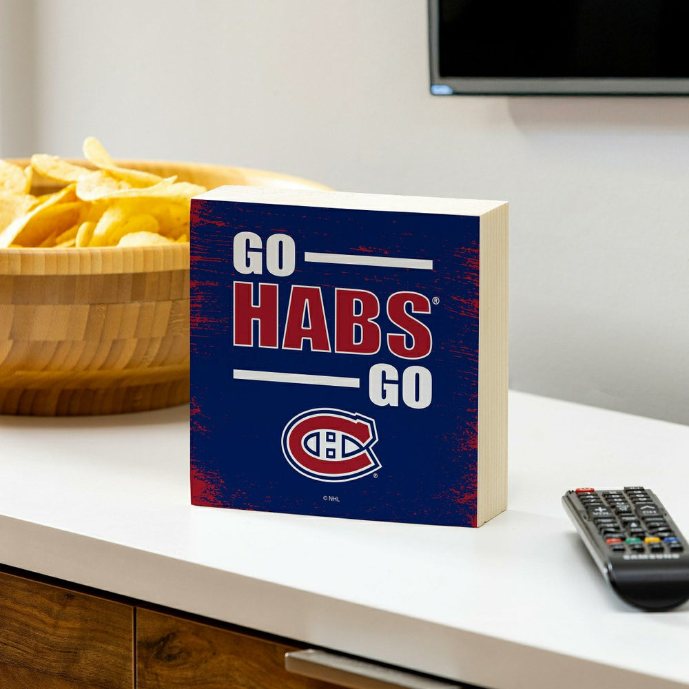 Montreal Canadiens Plock, Down Home Fans, 6x6, NHL, Home
