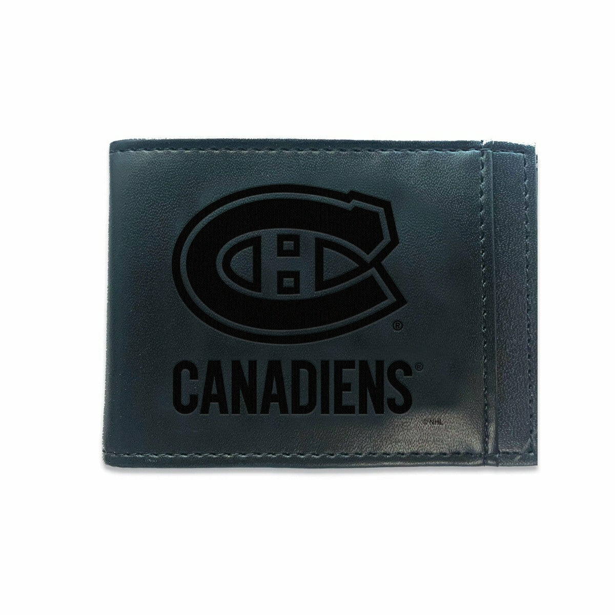 Front Pocket Wallet w/ RFID Blocking, Montreal Canadiens, Black, NHL, Home