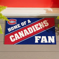 Montreal Canadiens, PVC Mat COLOR, Home of a Fan, NHL