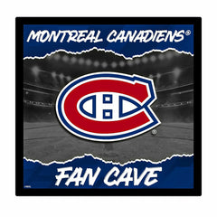 Montreal Canadiens 23"H x 23"L LED Wall Decor, Edgelite, Square, NHL, Home